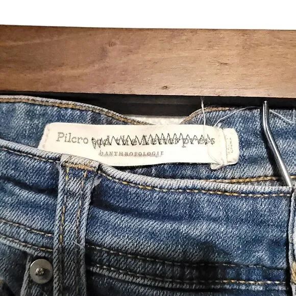 Anthropologie Pilcro and The Letterpress Slim Straight Jeans 27 - Picture 4 of 15